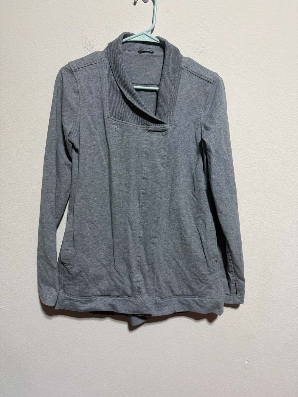 Lululemon Belle Wrap Heathered Grey Snap-Front Jacket